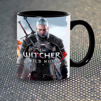 Чашка Fan Girl Геральт Відьмак The Witcher New (14411) 330 мл Чорний - Інтернет-магазин спільних покупок ToGether