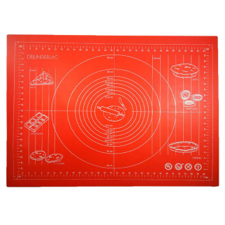 Силіконовий килимок Genes 68 на 51,5 см для розкочування тіста червоний - Інтернет-магазин спільних покупок ToGether