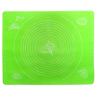 Силіконовий килимок 50 х 40 см із розміткою салатовий SnS - Інтернет-магазин спільних покупок ToGether