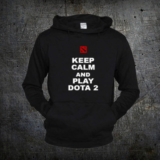 Худі Fruit of the Loom Заспокойся та Грай у Доту Keep Calm and Play Dota 2 Чорний XL (119705) - Інтернет-магазин спільних покупок ToGether