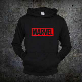 Худі Fruit of the Loom Логотип Марвел Кофта Logo Marvel Чорний XL (1191089) - Інтернет-магазин спільних покупок ToGether