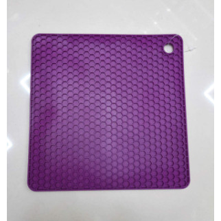 Підставка під гаряче силіконова 17,8 x 17,8 x 0.8 см Genes фіолетова - Інтернет-магазин спільних покупок ToGether