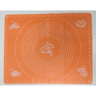 Силіконовий килимок A-PLUS для випікання та розкочування тіста 50*40 см помаранчевий - Інтернет-магазин спільних покупок ToGether
