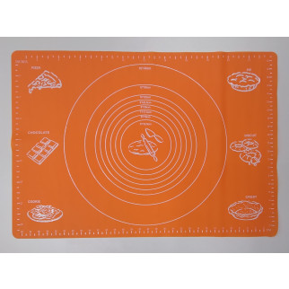 Силіконовий килимок Ytech 65 х 45 см помаранчевий для розкочування тіста - Інтернет-магазин спільних покупок ToGether