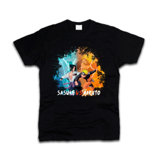 Футболка Саске проти Наруто Sasuke vs Naruto Black S (497455) - Інтернет-магазин спільних покупок ToGether