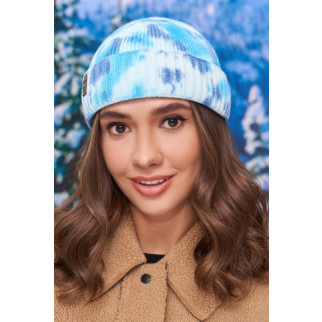 Коротка шапка у забарвленні тай-дай Braxton синій + блакитний 56-59 - Інтернет-магазин спільних покупок ToGether