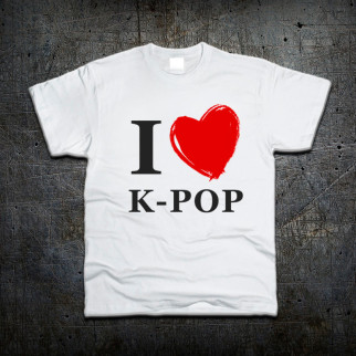 Футболка Fruit of the Loom Я люблю К-ПОП I Love K-POP Білий XL (6197123) - Інтернет-магазин спільних покупок ToGether
