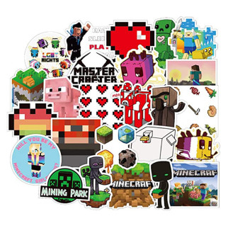 Набір стікерів Майнкрафт, наклейки Minecraft 50 шт (8235) - Інтернет-магазин спільних покупок ToGether
