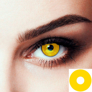 Лінзи контактні Seta Decor кольорові жовті (8414) - Інтернет-магазин спільних покупок ToGether