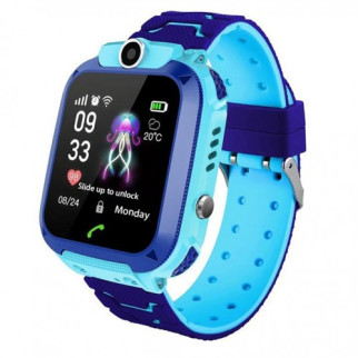 Дитячий розумний годинник KID Watch S12 з камерою SIM картою та картою пам'яті вологозахисту IP67 Сині з блакитним+Карта пам'яті 32Гб - Інтернет-магазин спільних покупок ToGether