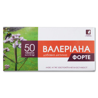 Валеріана форте Красота та Здоров'я 50 таблеток по 180 мг - Інтернет-магазин спільних покупок ToGether