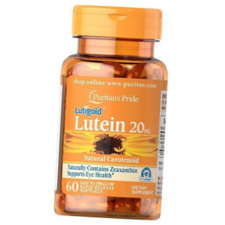 Лютеїн та Зеаксантін, Lutein 20 with Zeaxanthin, Puritan's Pride 60 (72367014) - Інтернет-магазин спільних покупок ToGether