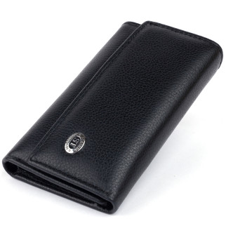 Ключниця-гаманець ST Leather 19221 Чорна 12,3х7,3х1 см - Інтернет-магазин спільних покупок ToGether