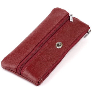 Ключниця-гаманець з кишенькою жіноча ST Leather 19352 Бордова 15,5х7х0,5 см - Інтернет-магазин спільних покупок ToGether