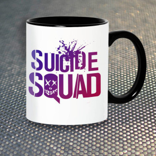 Чашка Fan Girl Логотип Загін Самогубців Suicide Squad New (14461) 330 мл Різнокольоровий - Інтернет-магазин спільних покупок ToGether
