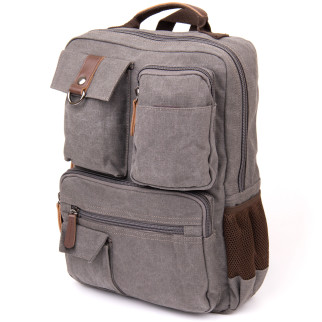 Рюкзак текстильний дорожній Vintage 20618 Сірий 30х42х15 см - Інтернет-магазин спільних покупок ToGether