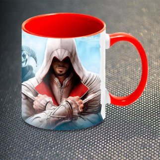 Чашка Fan Girl Кредо Ассасіна Братство Assassins Creed - Brotherhood New (14395) 330 мл Червоний - Інтернет-магазин спільних покупок ToGether