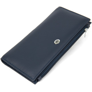 Шкіряний жіночий гаманець ST Leather Accessories 19382 Темно-синій - Інтернет-магазин спільних покупок ToGether
