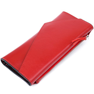 Жіночий місткий гаманець GRANDE PELLE 11368 Червоний 21х10х2 см - Інтернет-магазин спільних покупок ToGether