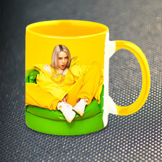 Чашка Fan Girl Біллі Айліш Billie Eilish New (14535) 330 мл Різнокольоровий - Інтернет-магазин спільних покупок ToGether