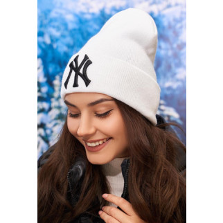 Модна молодіжна шапка-ковпак (6089) Braxton білий + чорний 56-59 - Інтернет-магазин спільних покупок ToGether