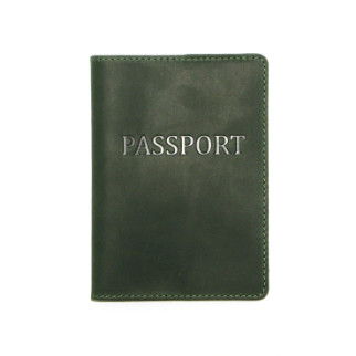 Обкладинка на паспорт DNK Leather Паспорт-H col.C 15,5х9,8 см Зелена - Інтернет-магазин спільних покупок ToGether