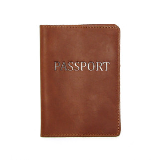 Обкладинка на паспорт DNK Leather Паспорт-H col.N Світло-коричнева 15,5*9,8 см - Інтернет-магазин спільних покупок ToGether