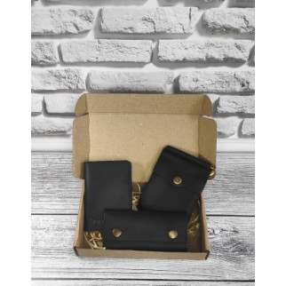 Подарунковий набір DNK Leather №9 18,0*10,0*3,5 см Чорний - Інтернет-магазин спільних покупок ToGether