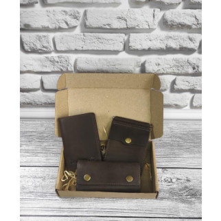 Подарунковий набір DNK Leather №9 18,0*10,0*3,5 см Коричневий - Інтернет-магазин спільних покупок ToGether