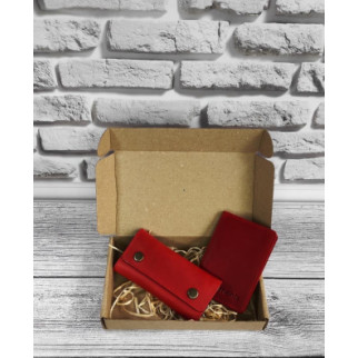 Подарунковий набір DNK Leather №11 18,0*10,0*3,5 см Червоний - Інтернет-магазин спільних покупок ToGether