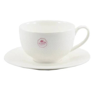 Чашка кавова з блюдцем Interos Tudor TU1843 Сітка фарфорова 90 мл - Інтернет-магазин спільних покупок ToGether