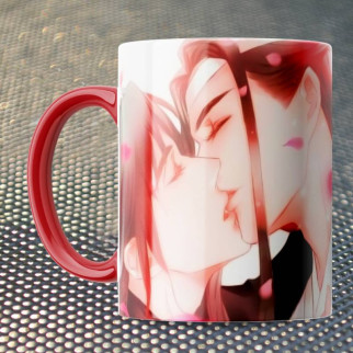 Чашка Fan Girl Яой Поцілунок - Yaoi (15851) 330 мл Червоний - Інтернет-магазин спільних покупок ToGether