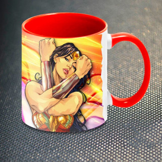 Чашка Fan Girl Чудо Жінка Wonder Woman (1070) 330 мл Червоний - Інтернет-магазин спільних покупок ToGether