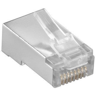 Конектор мережевий Gutbay FreeEnd-RJ45 STP5e конектор AWG24-26 Gold срібний (78.01.2931) - Інтернет-магазин спільних покупок ToGether