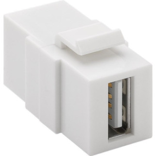 Перехідник обладнання Lucom USB2.0 A F/F (Keystone) Modul білий (25.02.5140) - Інтернет-магазин спільних покупок ToGether