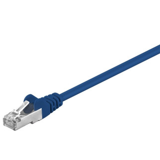 Патч-корд екранований Goobay RJ45 SFTP5e  0.5m patch AWG26 D=5.5mm 2xS Protect синій (75.06.8053) - Інтернет-магазин спільних покупок ToGether
