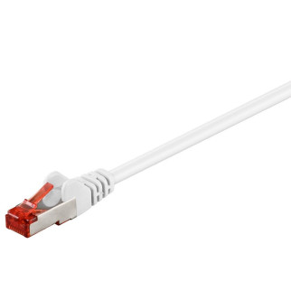 Патч-корд екранований Goobay RJ45 SFTP6  7.5m patch AWG28 LSOH D=6.0mm Cu Gold білий (75.09.3511) - Інтернет-магазин спільних покупок ToGether