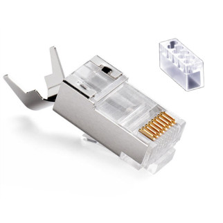 Конектор мережевий Lucom FreeEnd-RJ45 STP7 конектор cat.7 Gold up to 23AWG срібний (62.09.8103) - Інтернет-магазин спільних покупок ToGether