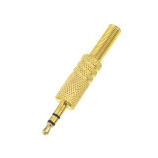 Штекер Lucom FreeEnd-Jack 3.5mm 3pin /M конектор під пайку StereoGold золотистий (62.09.8108) - Інтернет-магазин спільних покупок ToGether