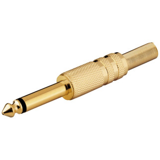 Штекер Goobay FreeEnd-Jack 6.3mm /M конектор Mono Metal CableProt золотистий (75.01.1024) - Інтернет-магазин спільних покупок ToGether