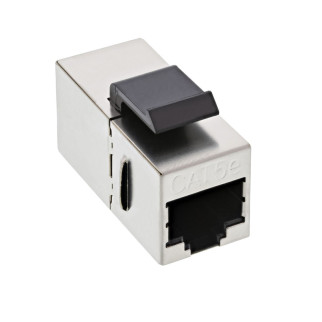 Перехідник мережевий Lucom RJ45 STP5e F/F 1:1 Metal 8/8 Keystone Snap-in срібний (62.09.8174) - Інтернет-магазин спільних покупок ToGether