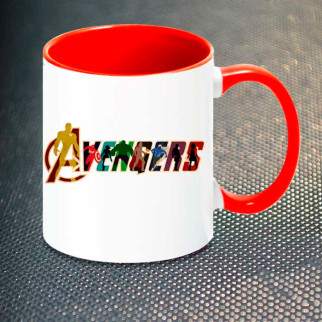 Чашка Fan Girl Avengers Logo (1059) 330 мл Червоний - Інтернет-магазин спільних покупок ToGether