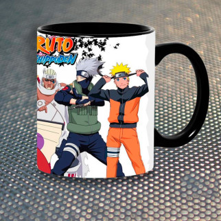 Чашка Fan Girl Наруто Naruto Shippuden (5624) 330 мл Чорний - Інтернет-магазин спільних покупок ToGether