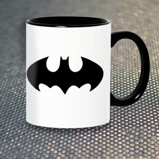 Чашка Fan Girl Бетмен лого (1041) 330 мл Чорний - Інтернет-магазин спільних покупок ToGether
