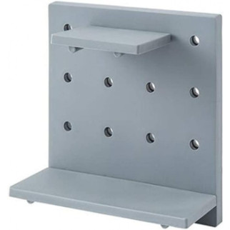 Підвісна панель полиця-органайзер на стіну зі змінними гачками Skadis 22 х 22 х 2 см Сірий (hub_6fi4gp) - Інтернет-магазин спільних покупок ToGether
