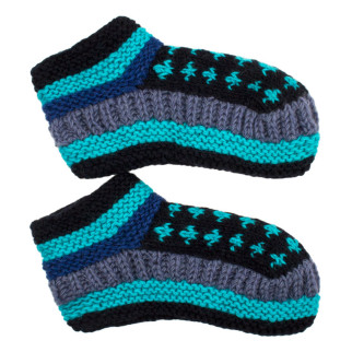 Шкарпетки домашні Kathmandu вовна яка М (22-25 см) Блакитний Чорний Фіолетовий (27252) - Інтернет-магазин спільних покупок ToGether