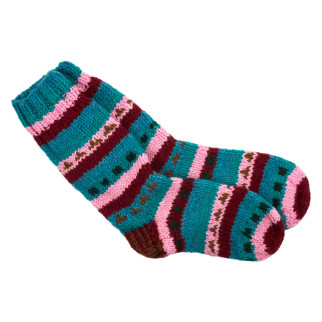 Шкарпетки теплі Тапа Kathmandu вовна яка M Різнокольорові візерунки (27259) - Інтернет-магазин спільних покупок ToGether