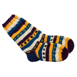 Шкарпетки теплі Тапа Kathmandu вовна яка M Різнокольорові візерунки (27263) - Інтернет-магазин спільних покупок ToGether