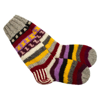 Шкарпетки теплі Тапа Kathmandu вовна яка M Різнокольорові візерунки (27264) - Інтернет-магазин спільних покупок ToGether