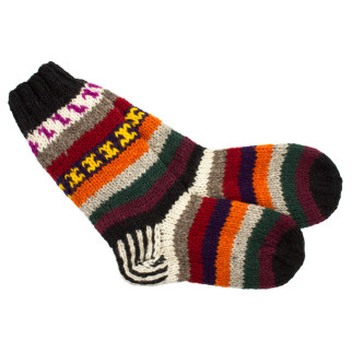 Шкарпетки теплі Тапа Kathmandu вовна яка M Різнокольорові візерунки (27268) - Інтернет-магазин спільних покупок ToGether